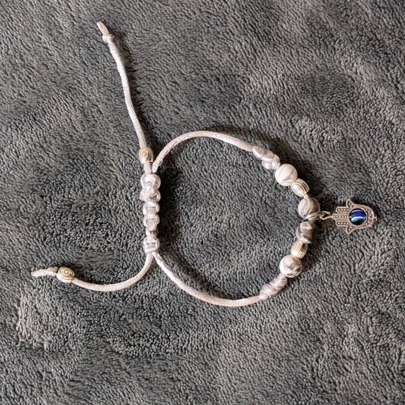 Evil Eye 3 bracelet lot silver grey - Picture 2 of 7